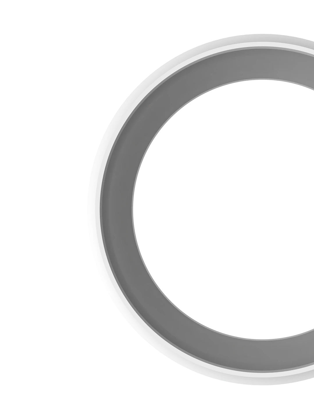 Front view of elastic fabric sleeve with sewn bands