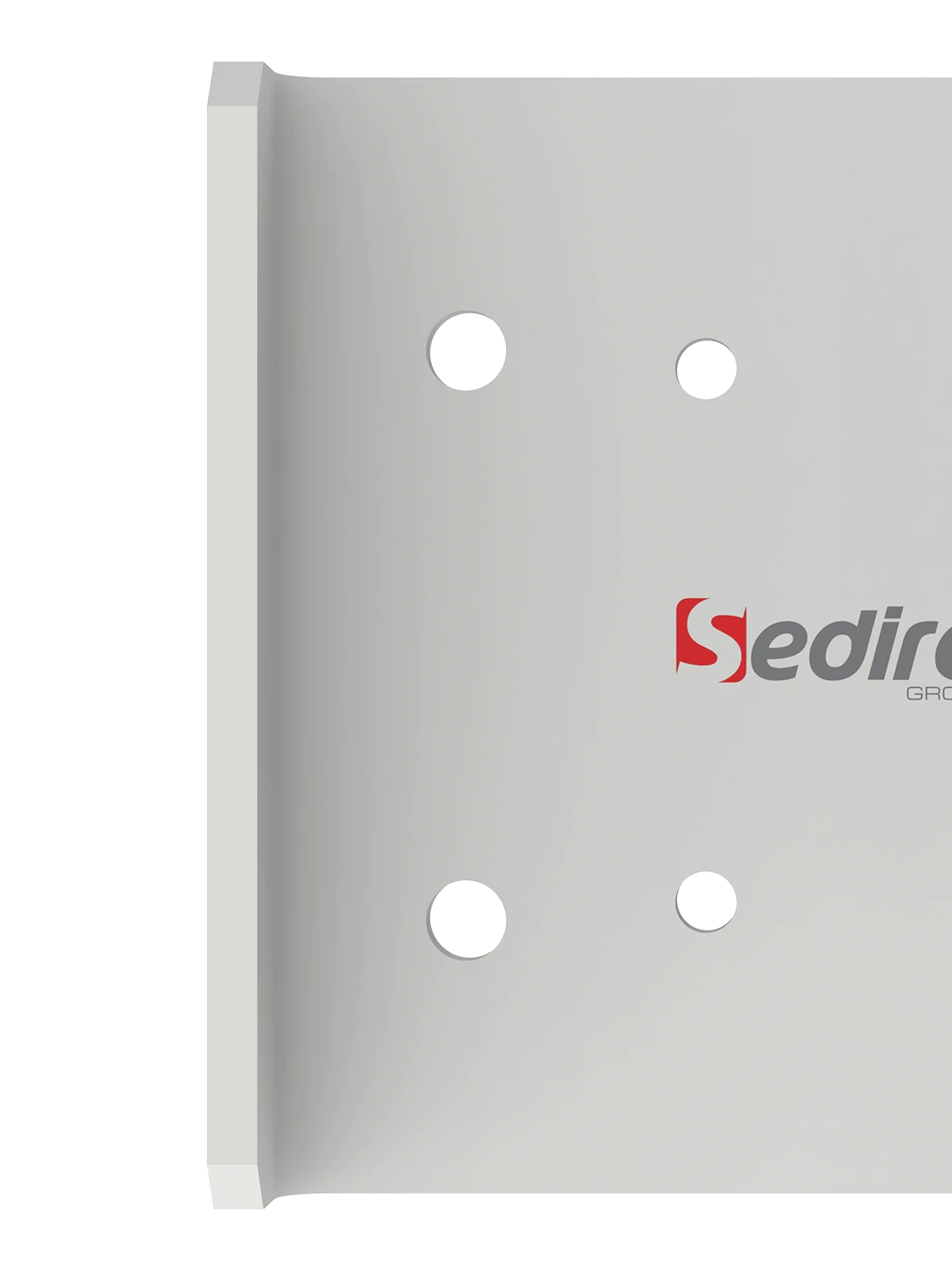 Side profile showing flange thickness