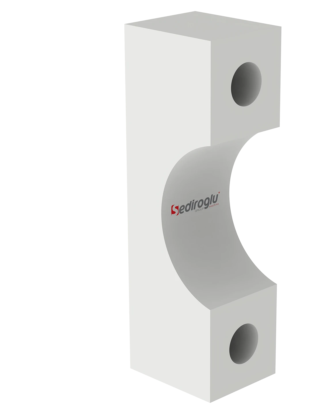 Side profile showing flange thickness