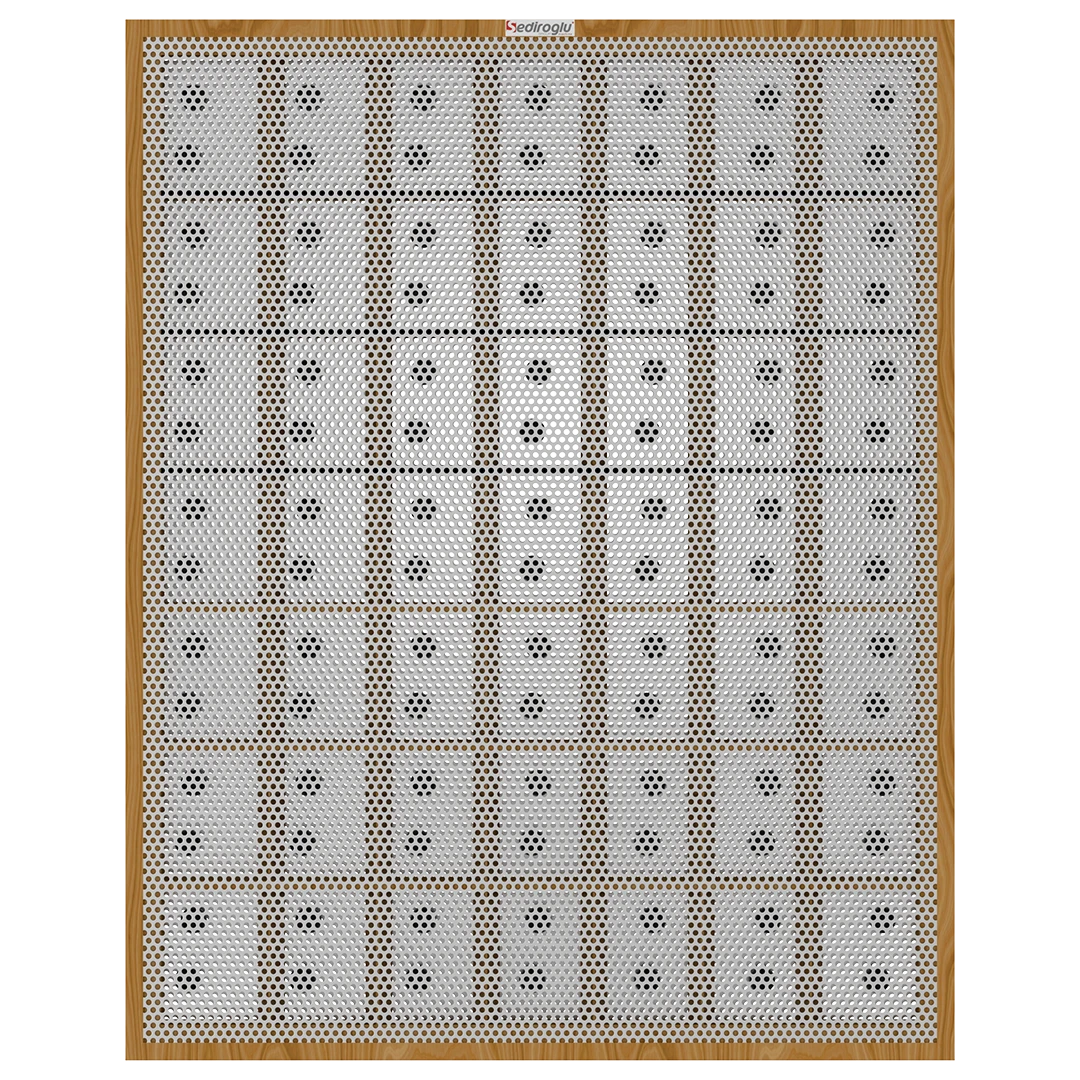 Upper and lower sieve frame structure