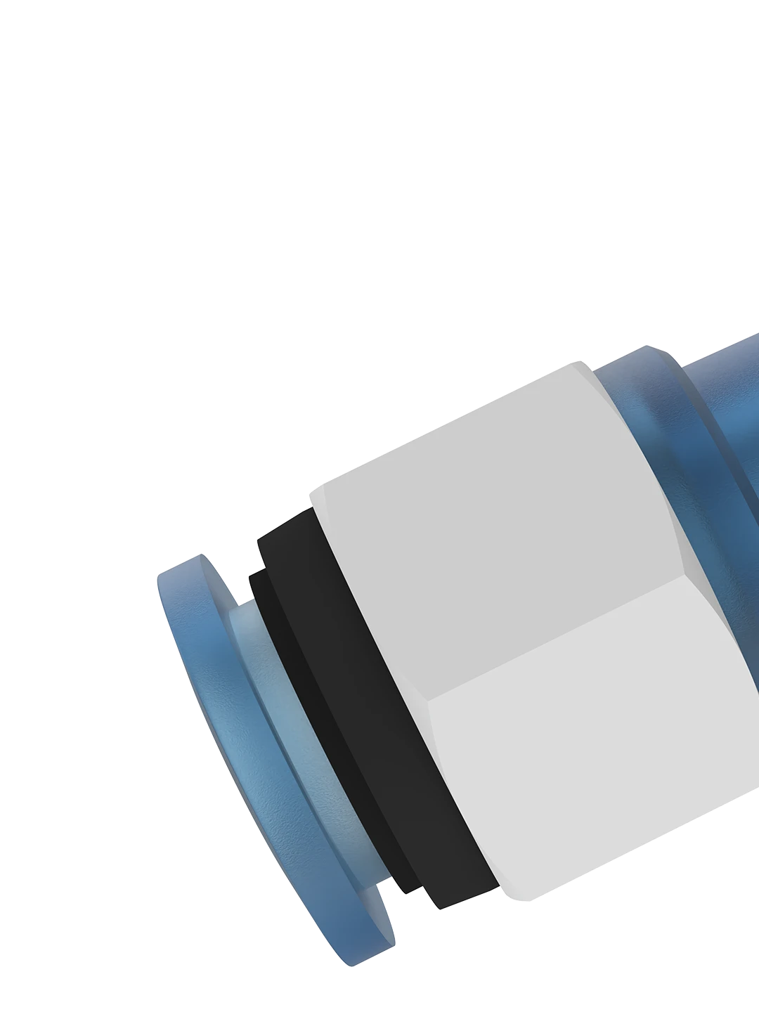 Front view of QSM connector