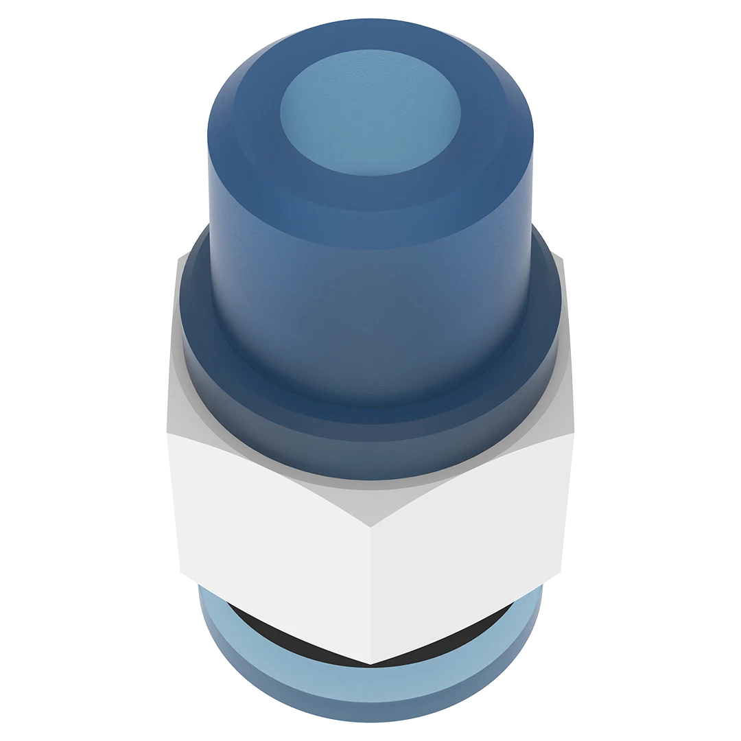 Side profile showing push-in design