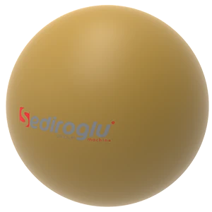 Double Layer Destoner Rubber Cleaning Ball Yellow