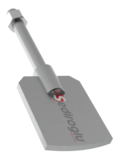 Inclined Intensive Dampener Spare Part Mixing Paddles