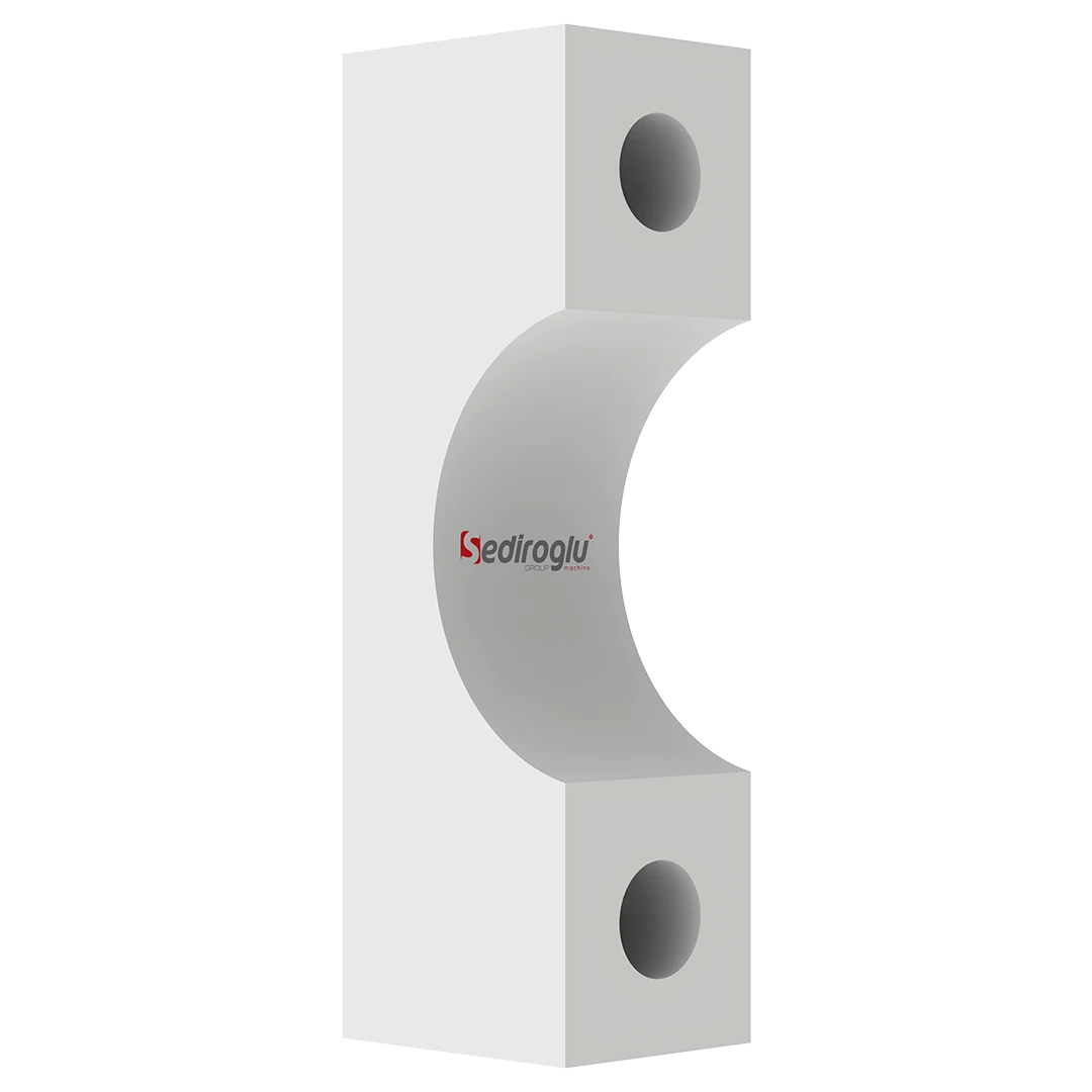 Bolt holes designed for secure motor foot mounting.