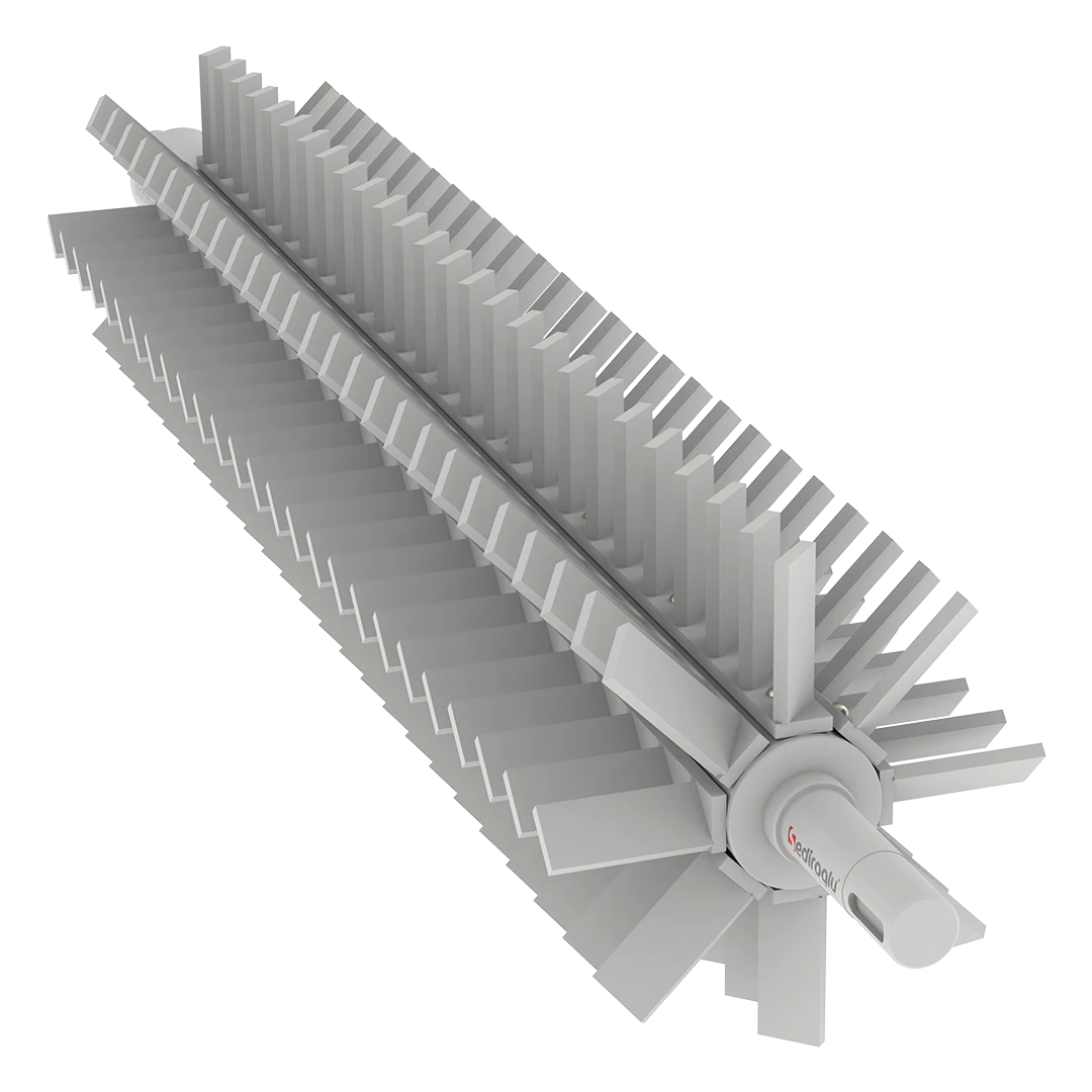 Balanced rotor system for stable operation.