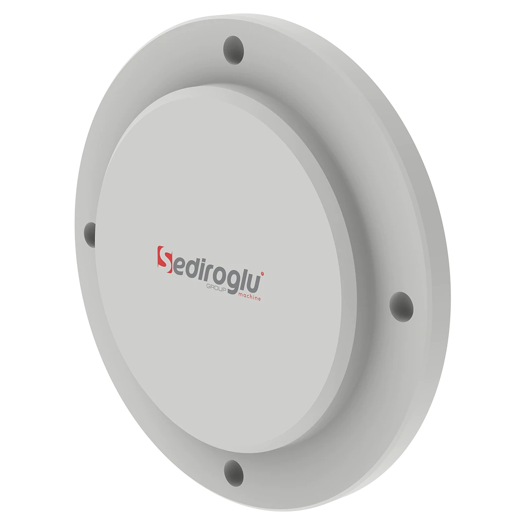 Side profile of the bearing cover.