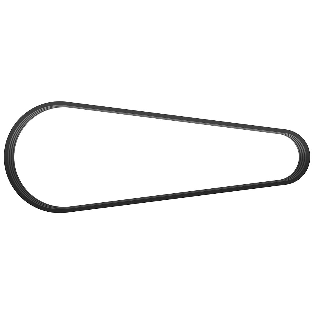 Motor V-belt installed on Intensive Scourer drive system in a flour mill application.