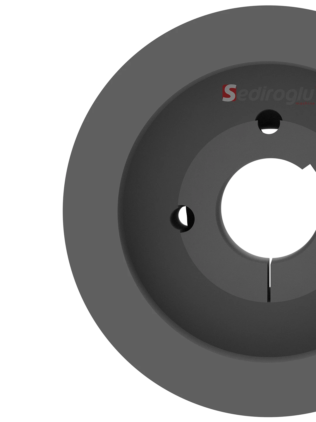 Taper bush mounting system on motor pulley