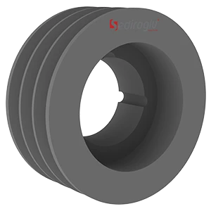 Horizontal Scourer 4-Groove V-Belt Pulley Without Taper Bush