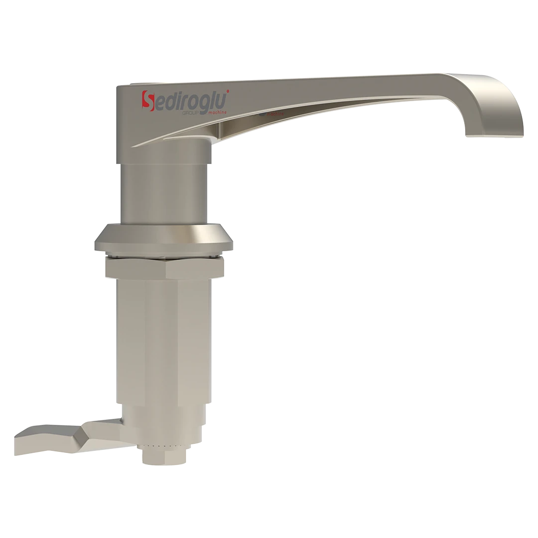 Side view showing hinged opening mechanism designed for frequent maintenance access in milling plants