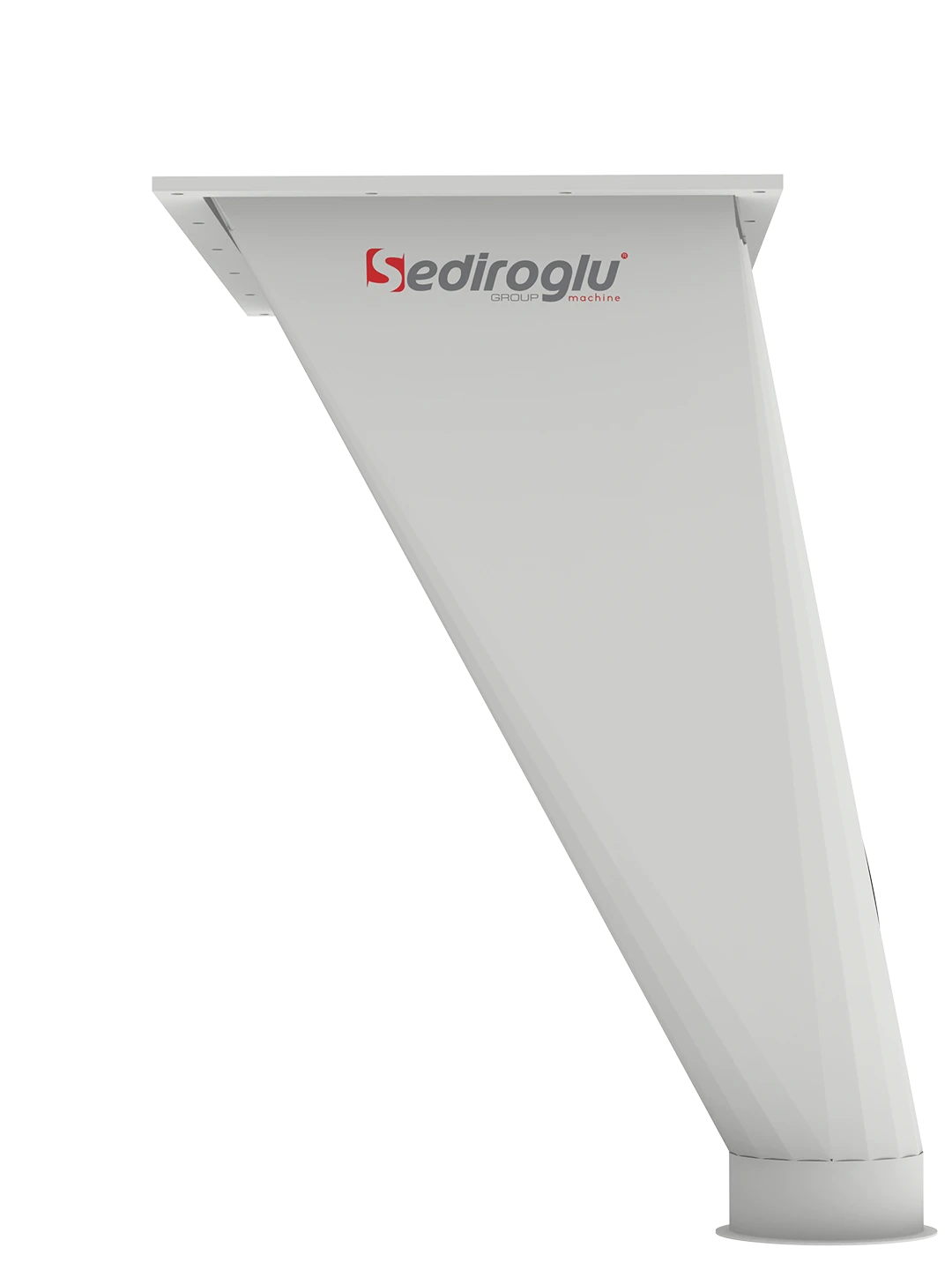 Bottom discharge bunker installed under a Horizontal Scourer in a continuous wheat cleaning line