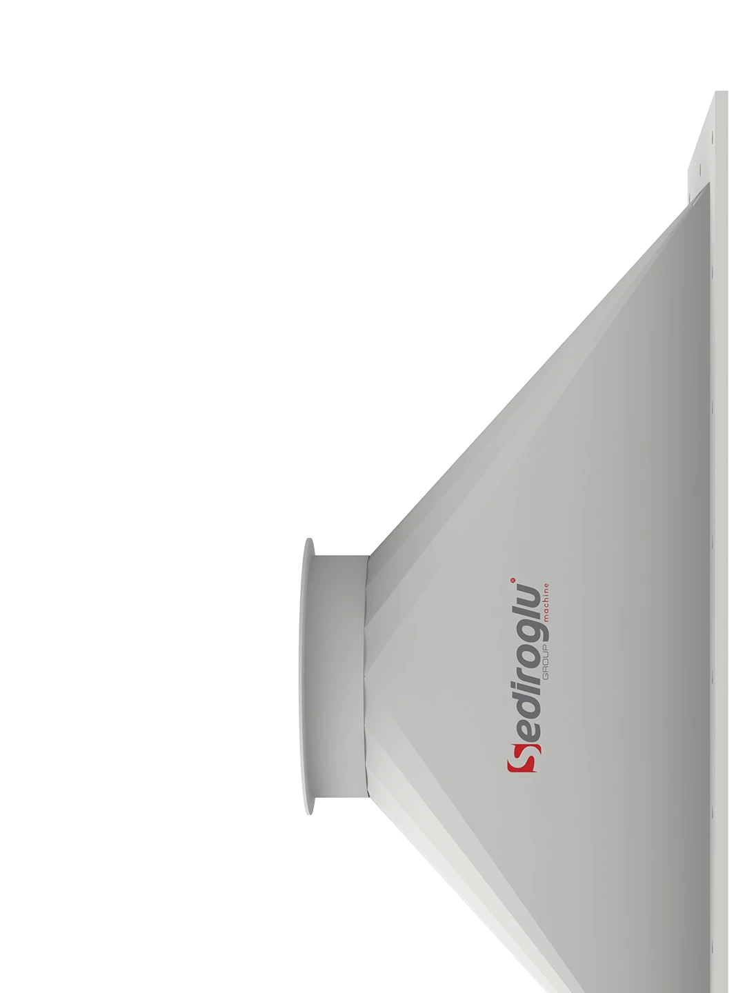 Top feed bunker installed on a Horizontal Scourer in a continuous grain cleaning line