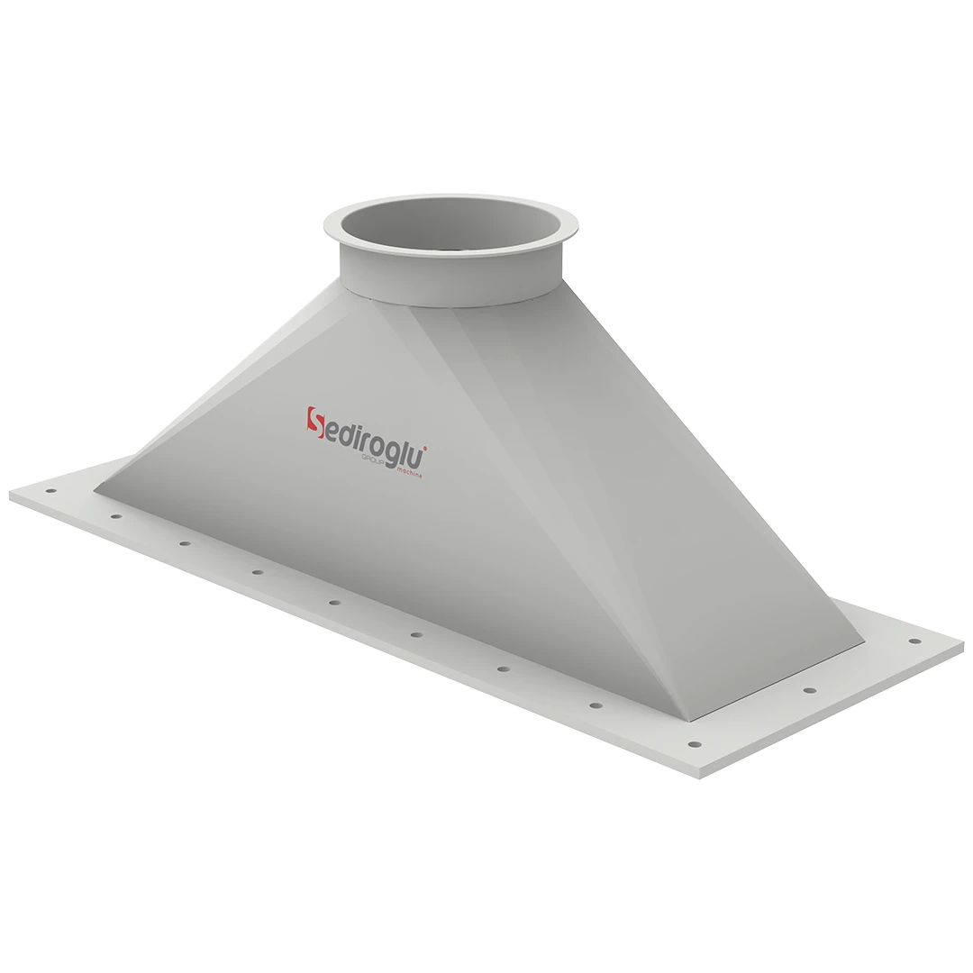 Wear-resistant inlet bunker designed for abrasive grain handling conditions in milling plants