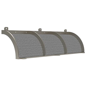 Horizontal Scourer Woven Wire Cage Flanged Type