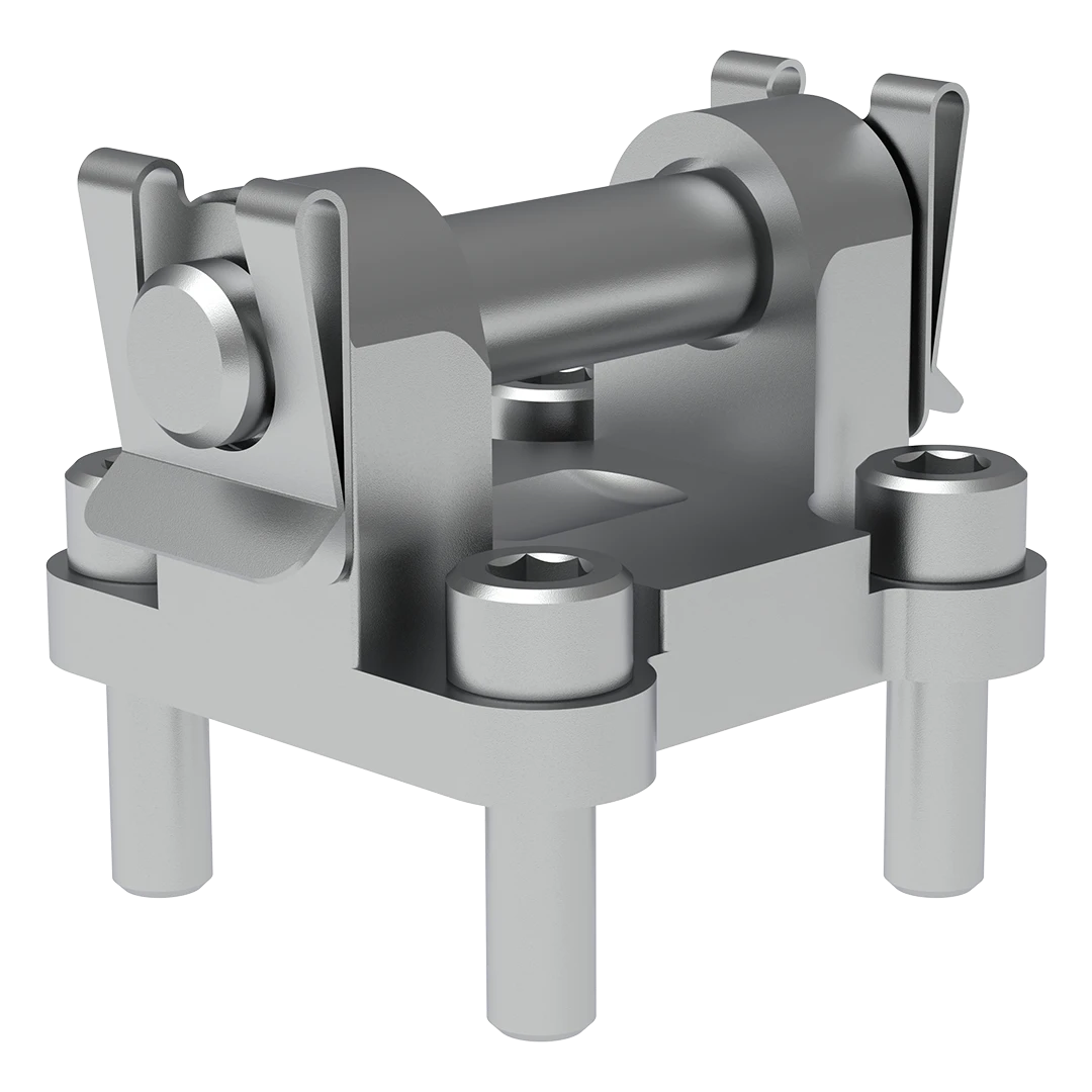 Industrial-grade piston connection flange suitable for milling and recycling plants