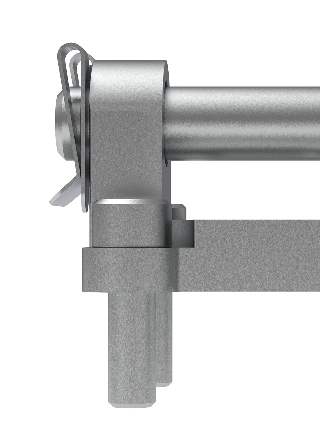 Piston connection flange installed on pneumatic actuator of magnetic separator