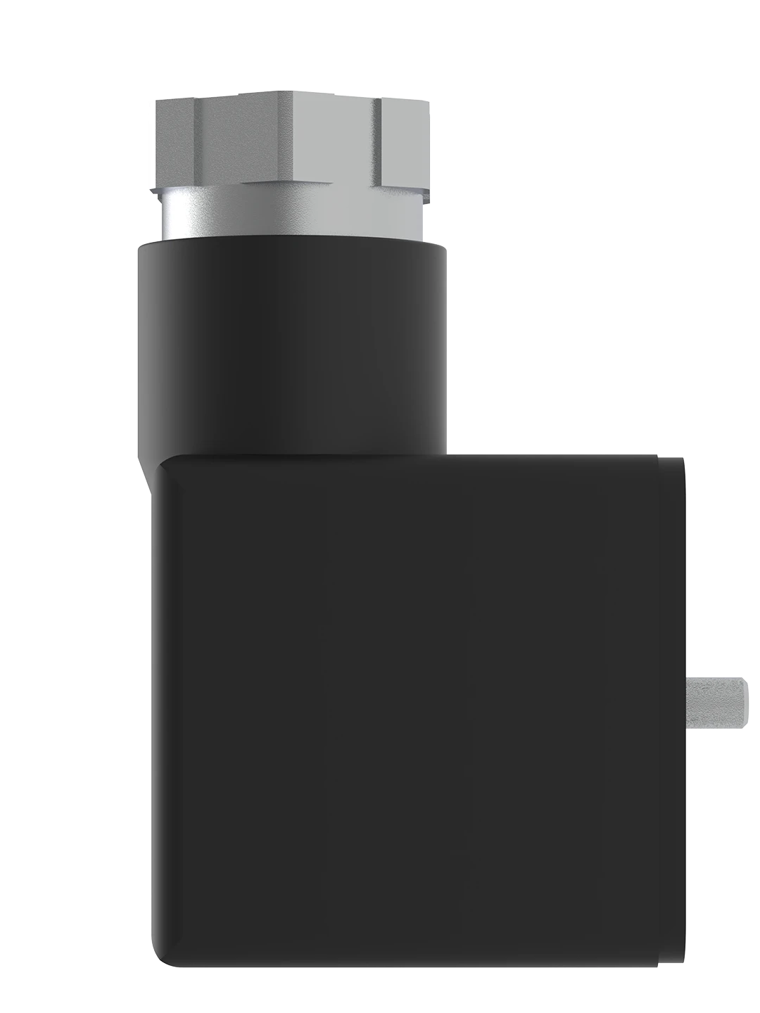 Front view of electrical plug socket designed for pneumatic control systems in feed factories and galeta production lines