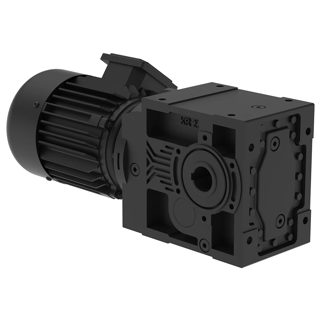 Motor and gearbox assembly providing controlled rotor rotation in rotary airlock systems.