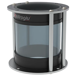 Rotary Airlock Valve Inlet Hopper Mica Window