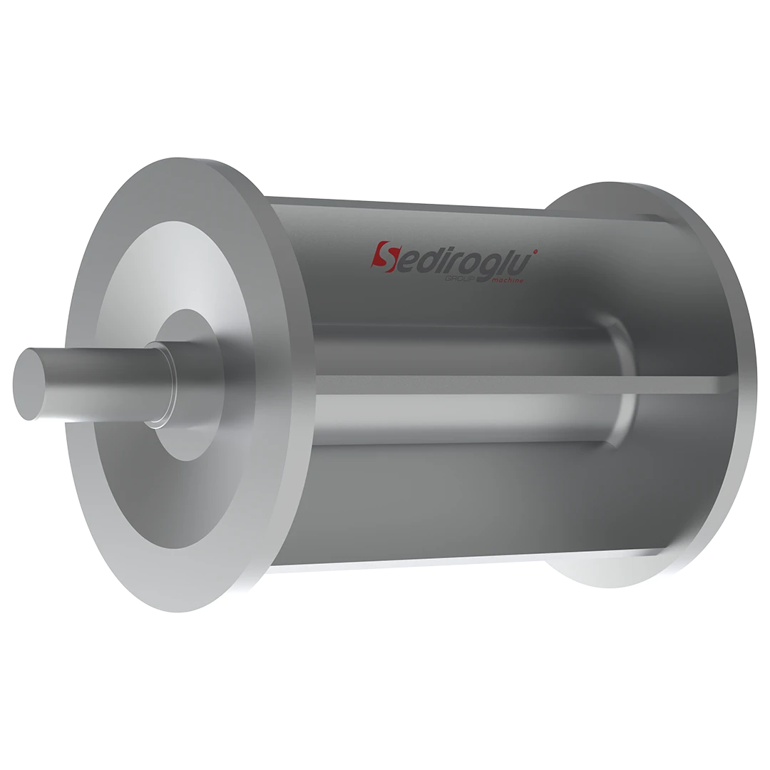 Internal rotor installed inside Rotary Airlock Valve housing in an industrial milling plant.