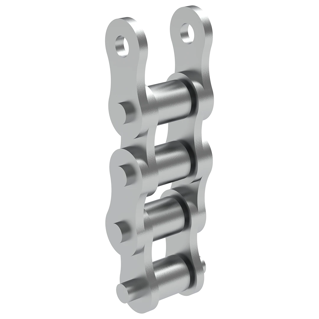 Drive chain installed between motor and dosing shaft for reliable power transfer in flour factories and cereal processing plants.