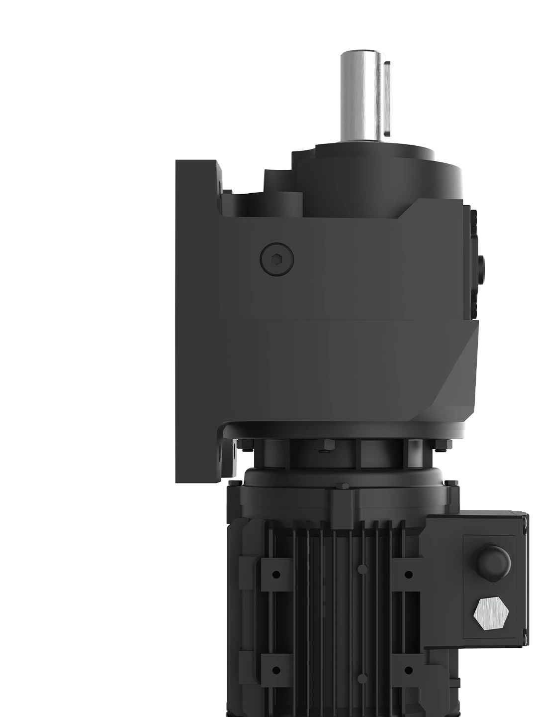 Service-friendly geared motor design for easy maintenance
