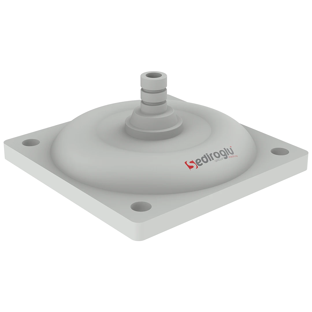 Plastic diaphragm cover supporting stable airflow control during operation