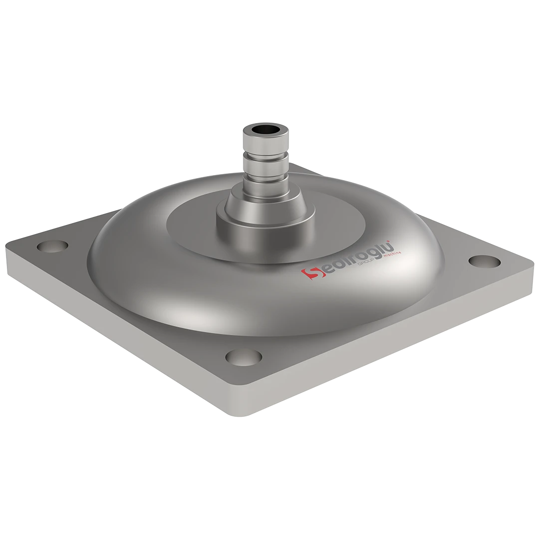 Aluminum diaphragm cover supporting stable airflow control