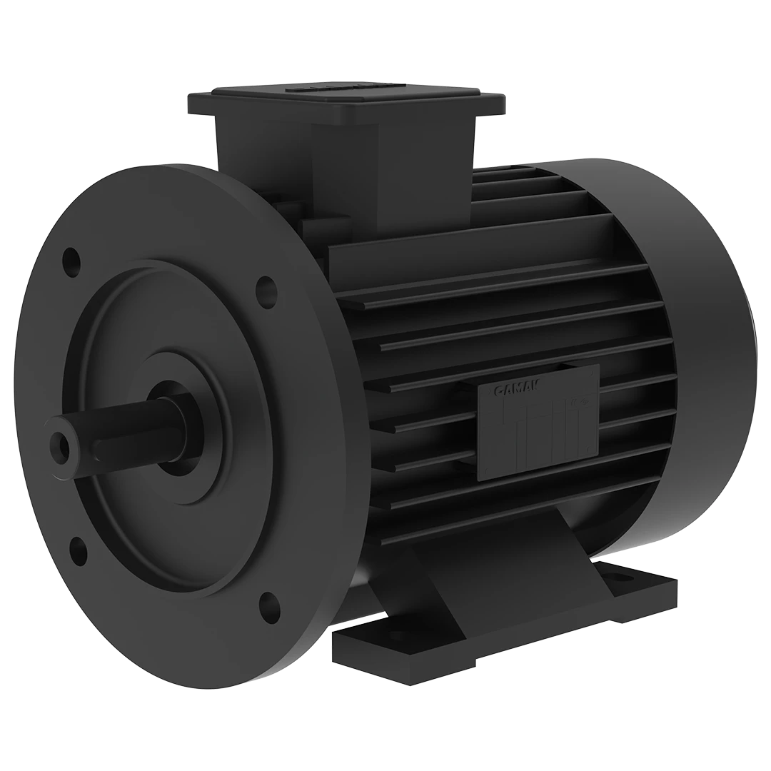 Installed motor on dust extraction unit