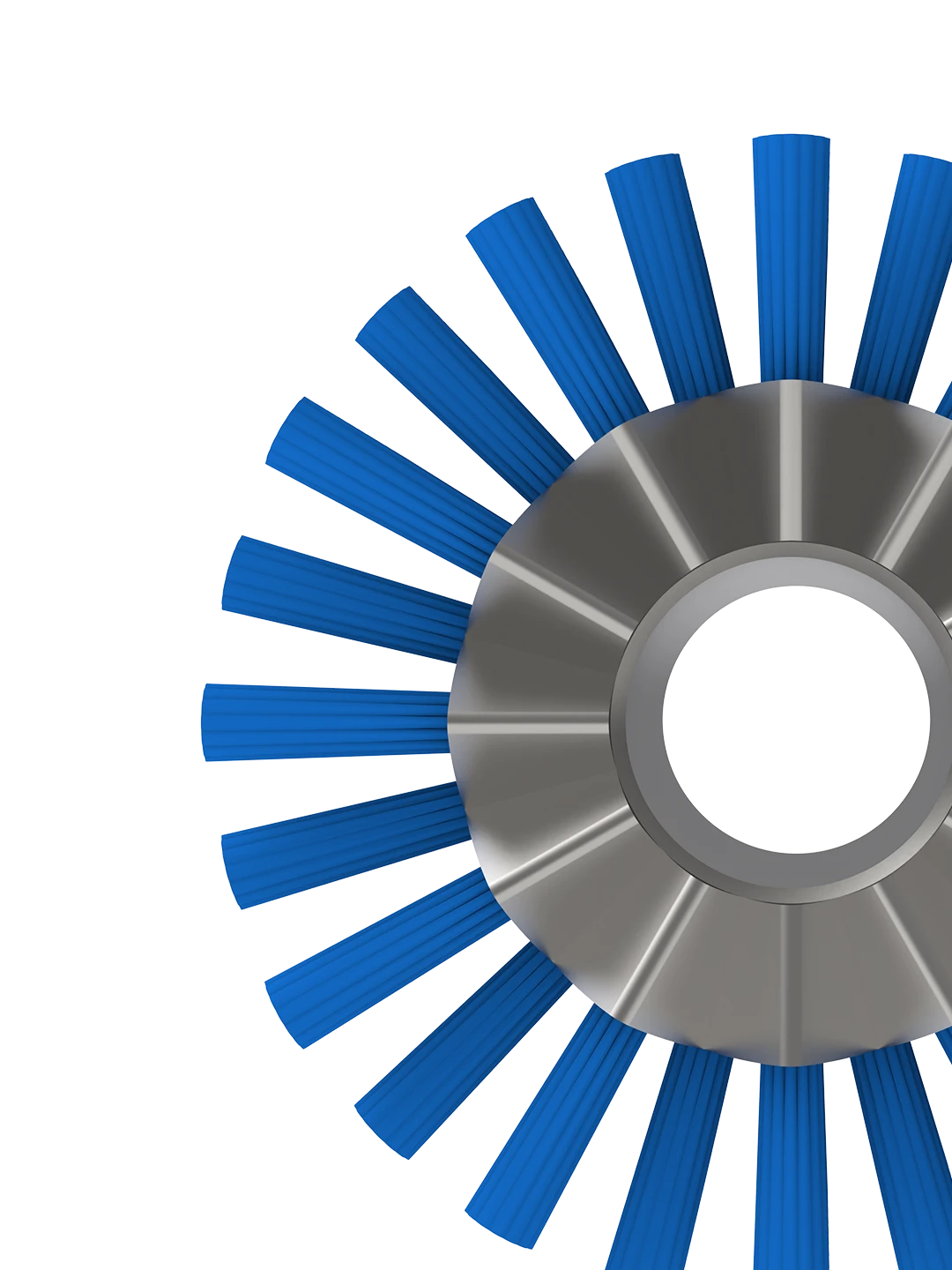 Plastic brush designed for filterless Filter Bag Cleaning machines