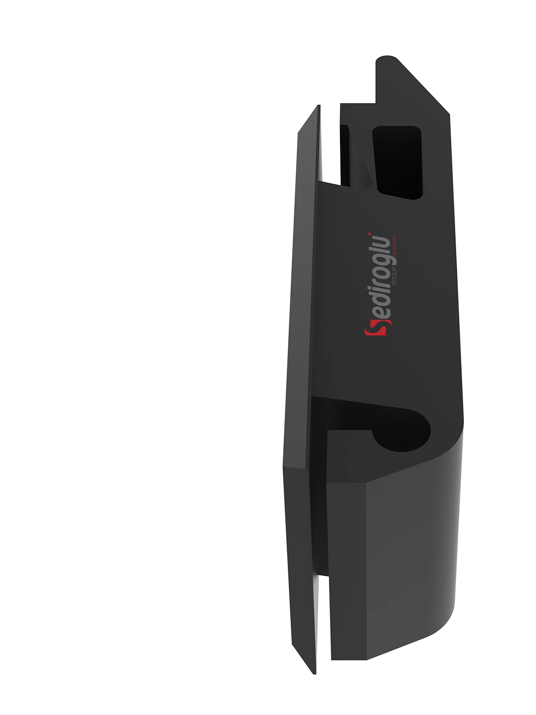 Installed plastic bolt lock on electrical panel door