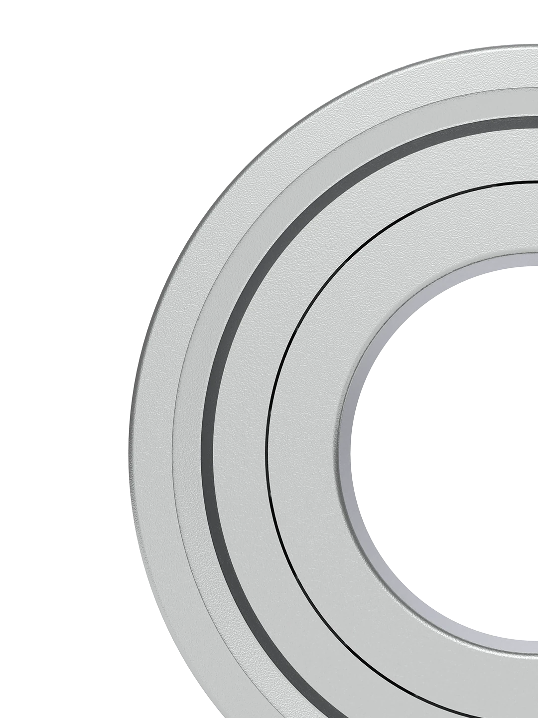 Ball bearing installed at auger outlet pipe