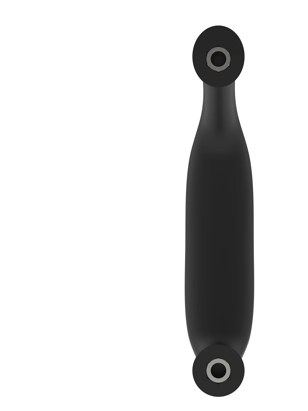 Installed plastic handle on upper hopper filling cover