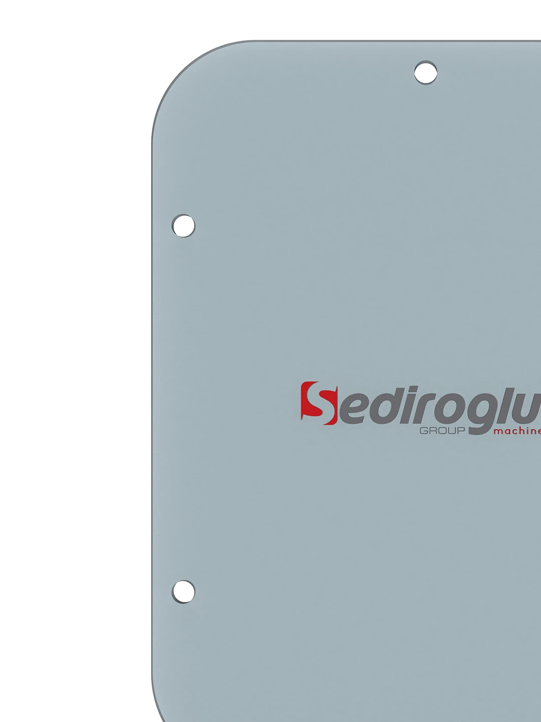 Mica glass installed on electrical control cabinet cover