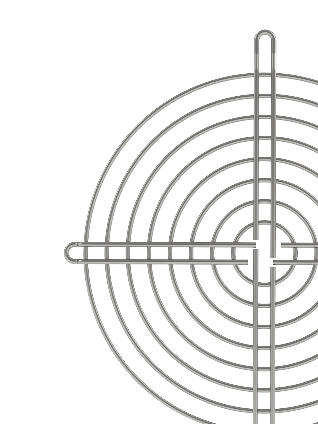 Wire guard installed on electrical control box ventilation opening