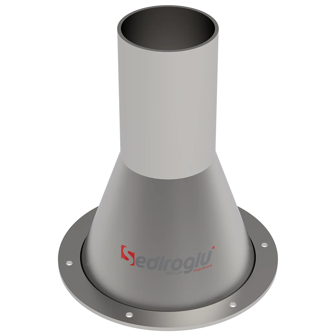 Controlled product feeding through inlet nozzle