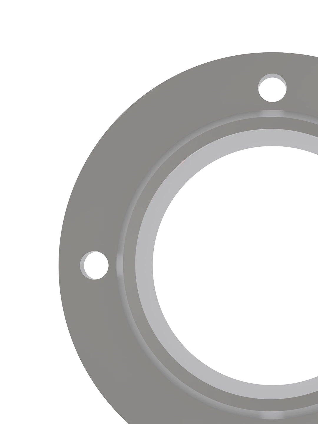 Installed outlet nozzle on Impact Detacher discharge section