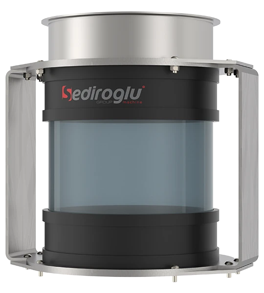 Impact Detacher Flanged Inspection Glass Product Inlet