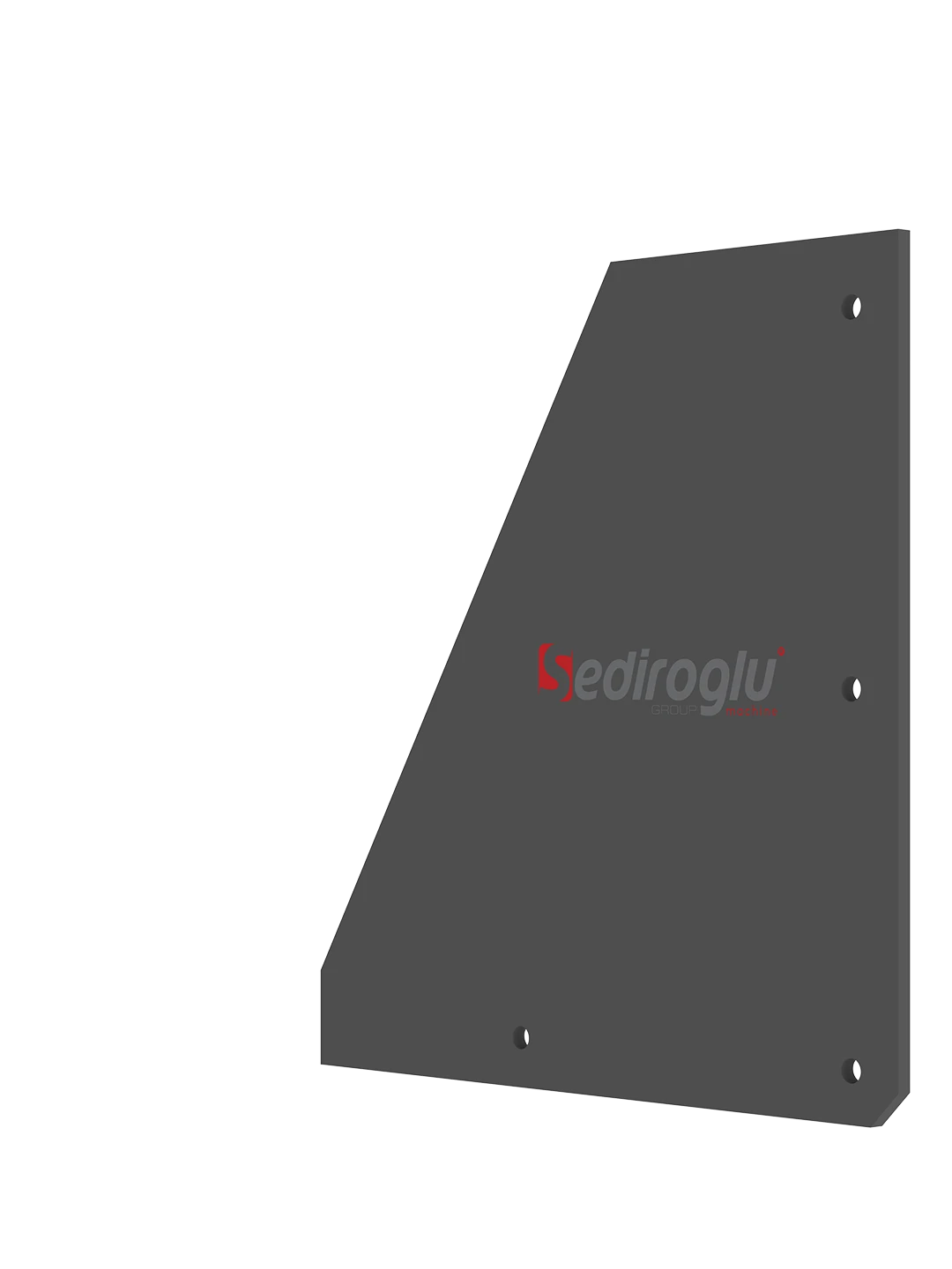 Front view of rubber sealing sheet spare part showing durable structure designed for sealing moving sections in aspiration systems