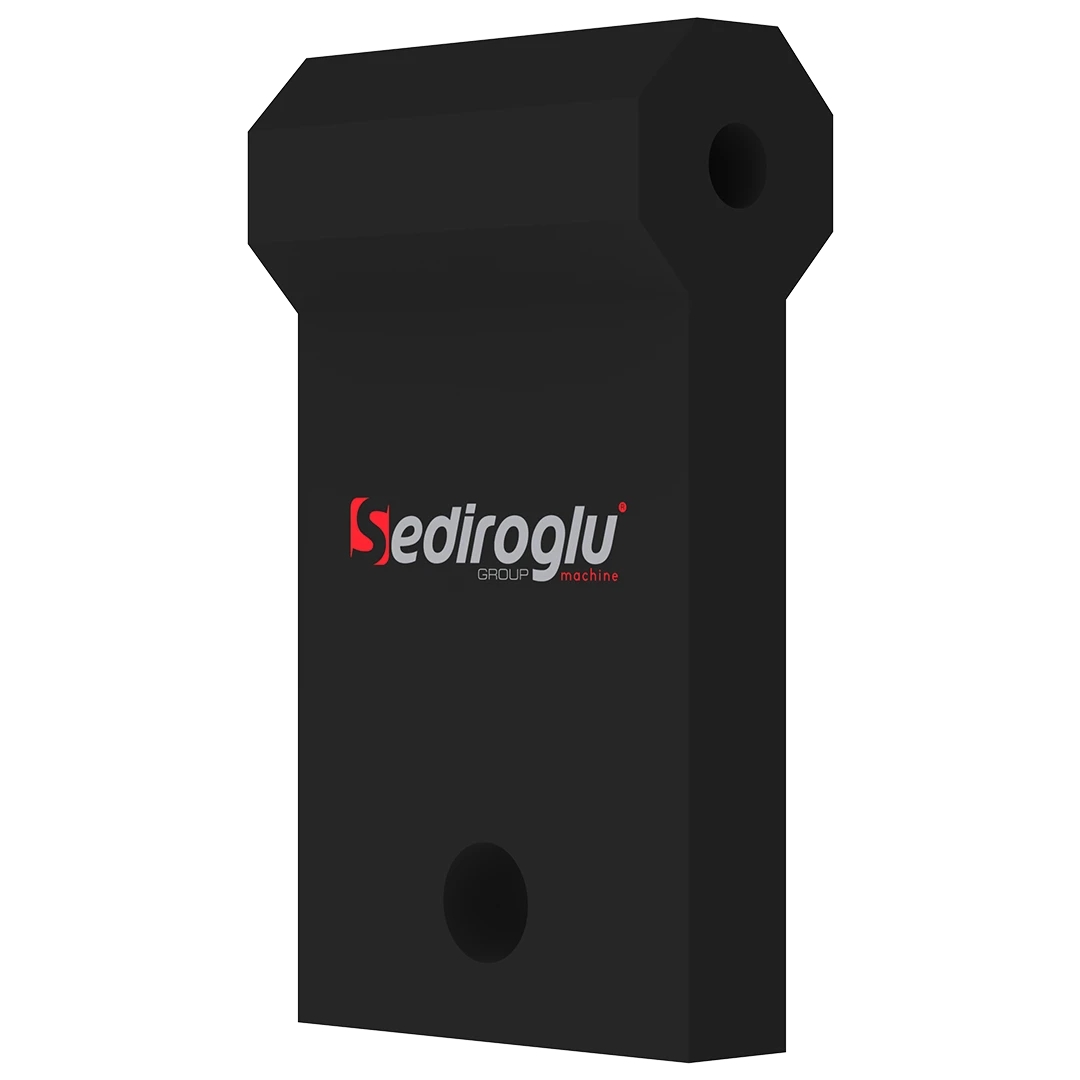 Side profile of Air Aspiration Channel rubber mount spare part designed to minimize noise and vibration transmission