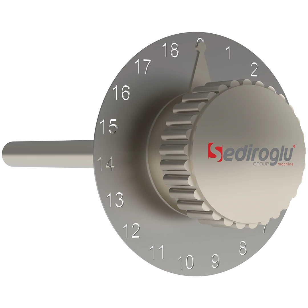 Side profile of air damper spare part highlighting adjustable angle mechanism for precise airflow regulation