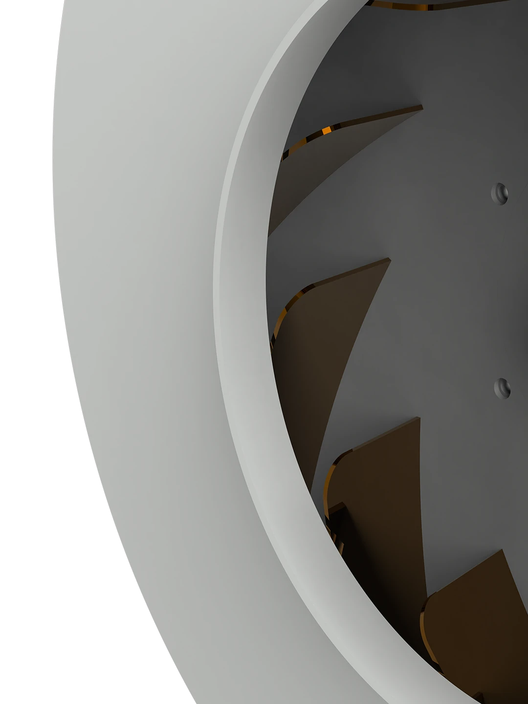 Dust Aspirator Rotor Disk with Symmetric Blades