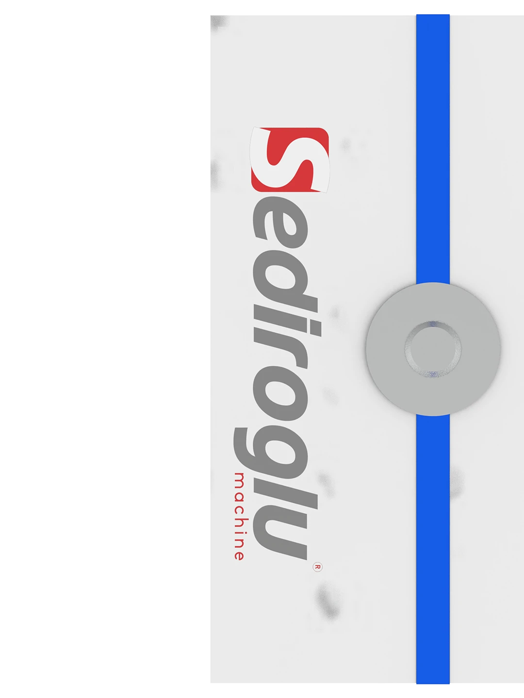 Top view of the Cotton Sieve Cleaner (Blue), illustrating uniform cotton fibers for efficient mesh cleaning.