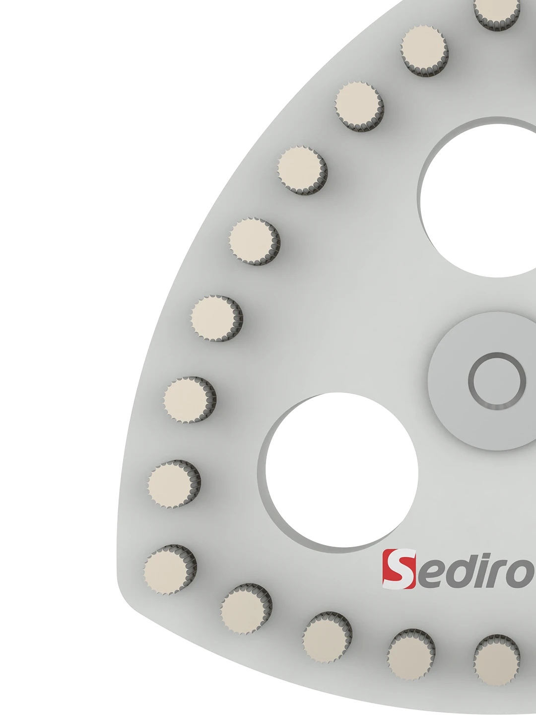 Side view of the Sieve Cleaning with Brush highlighting precise engineering by Sediroglu Group.