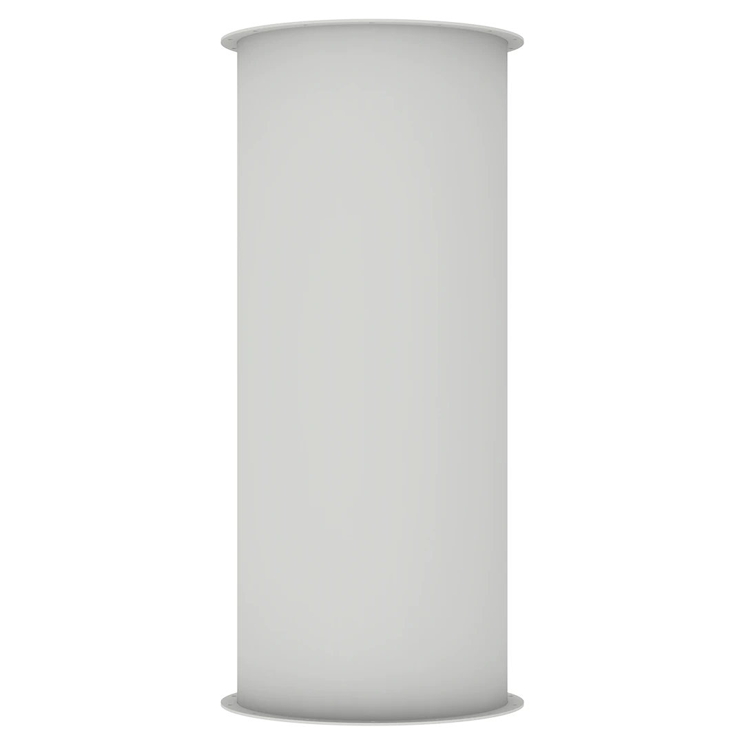 Detailed view of flange ensuring airtight and stable connection